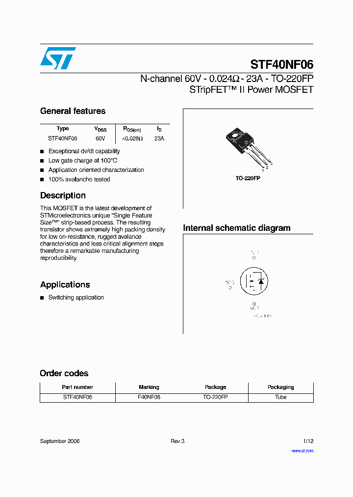 STF40NF06_4196418.PDF Datasheet