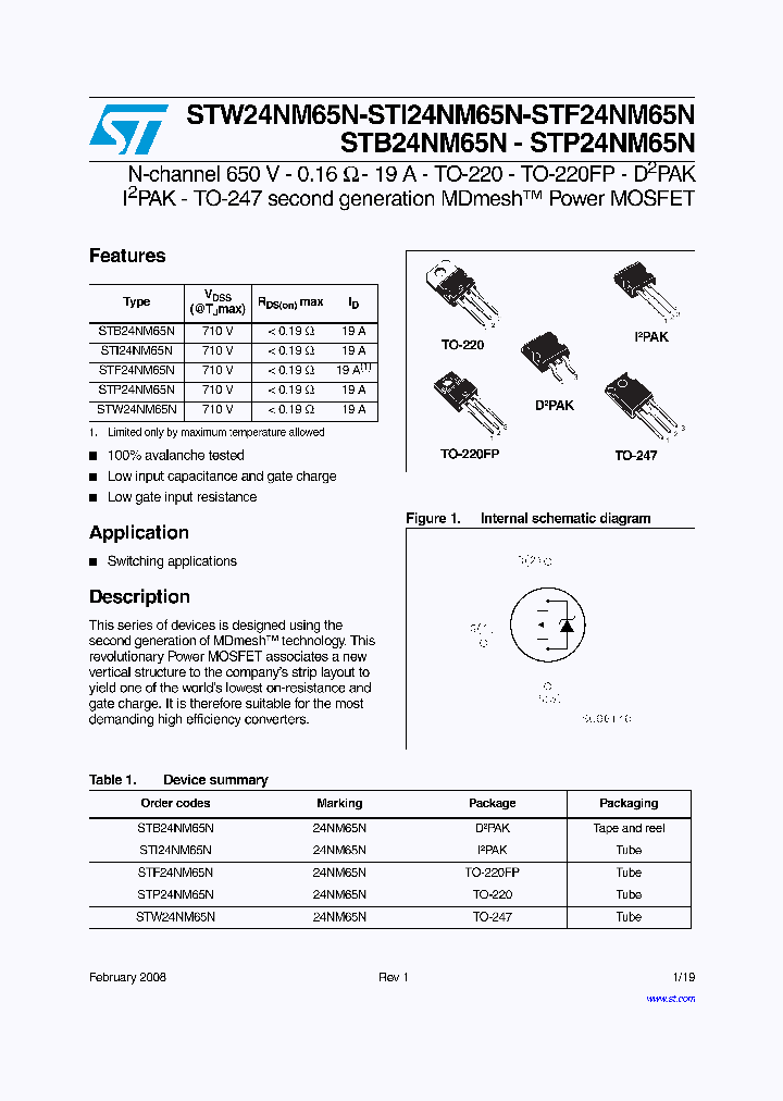 STI24NM65N_4266071.PDF Datasheet