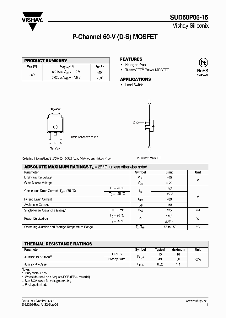 SUD50P06-15_4343342.PDF Datasheet