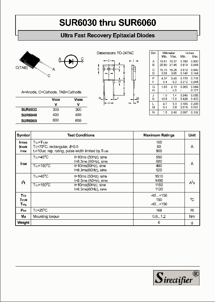 SUR6030_4895698.PDF Datasheet