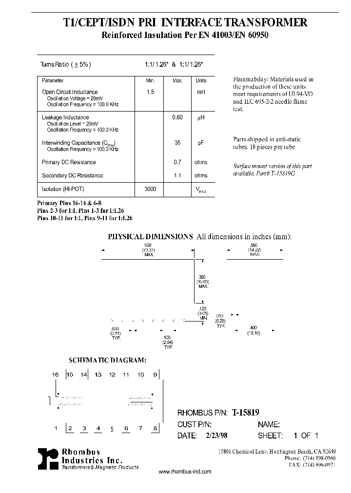 T-15819_4727339.PDF Datasheet