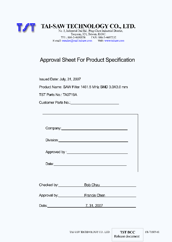 TA0719A_4657409.PDF Datasheet