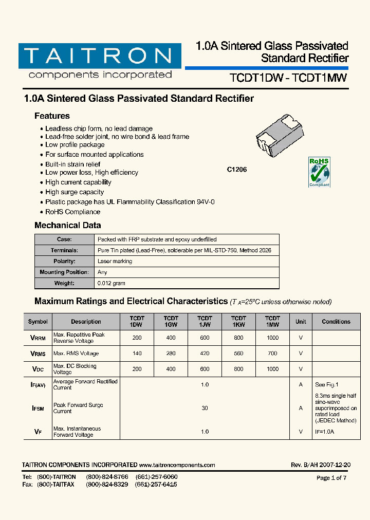 TCDT1DW_4790845.PDF Datasheet