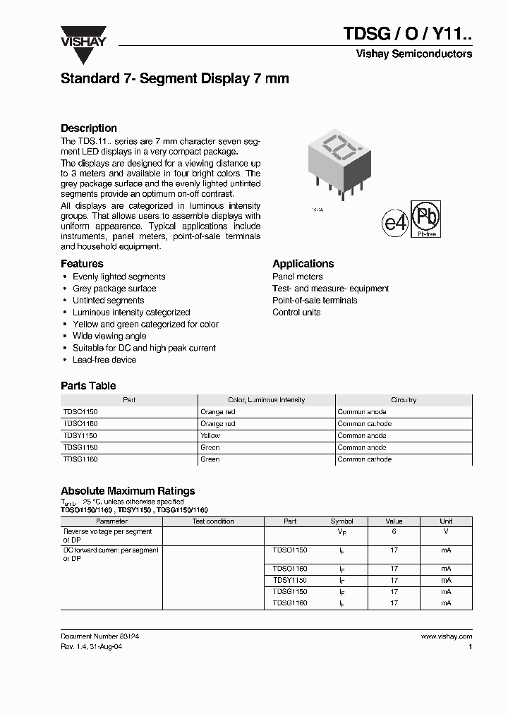 TDSO1150_4600182.PDF Datasheet