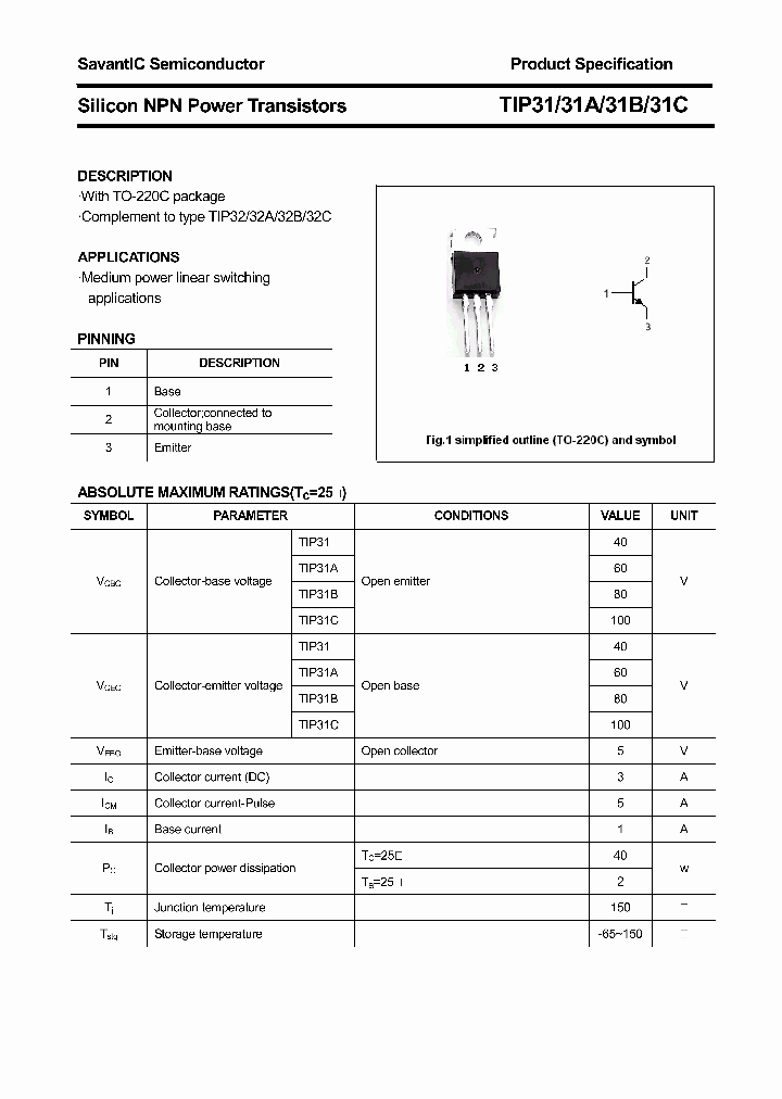 TIP31_4370370.PDF Datasheet