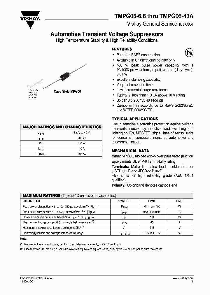 TMPG06-30A_4240878.PDF Datasheet