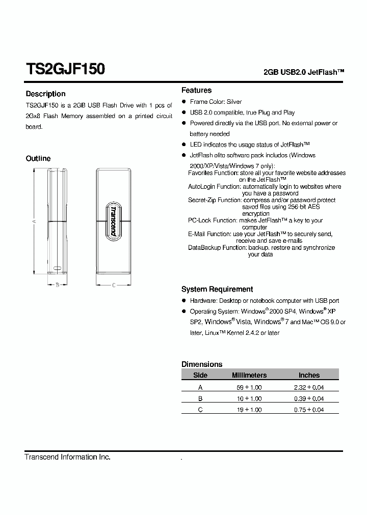 TS2GJF150_4815924.PDF Datasheet