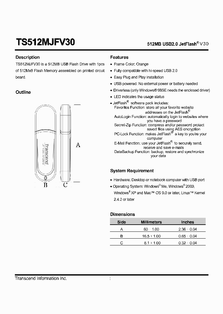 TS512MJFV30_4385746.PDF Datasheet