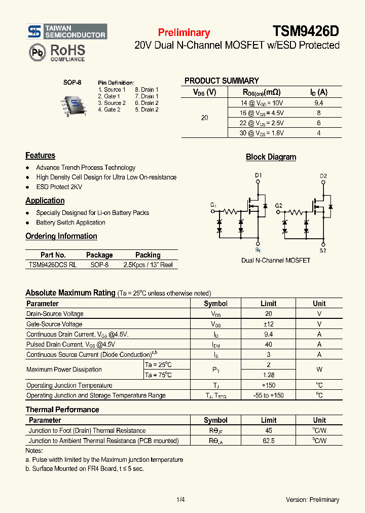 TSM9426D_4654954.PDF Datasheet