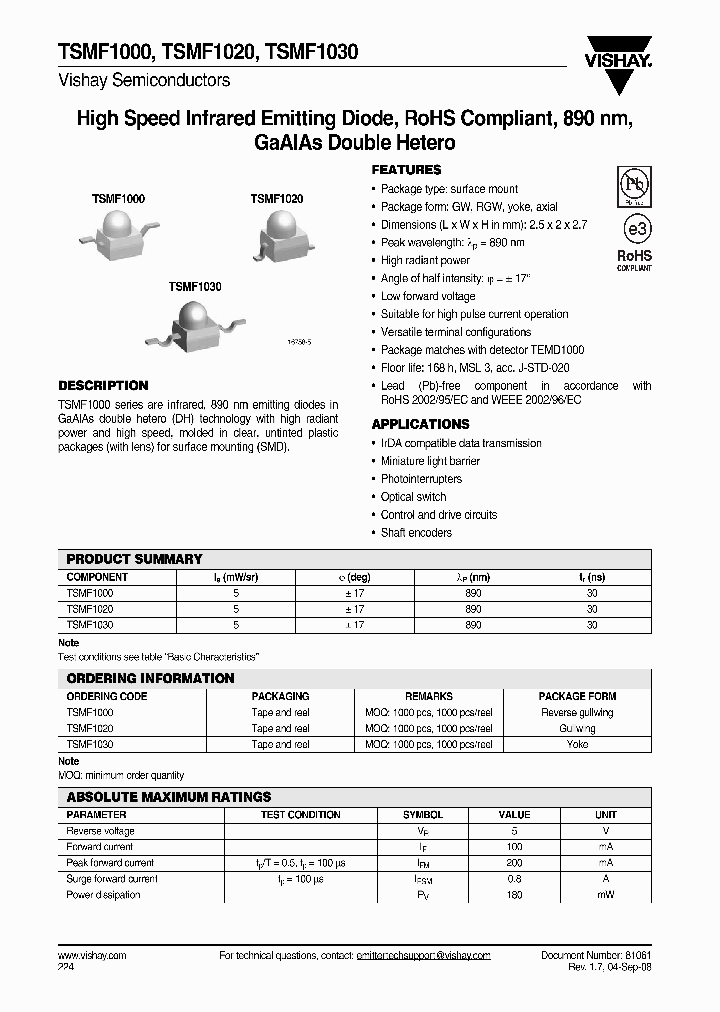 TSMF1030_4507163.PDF Datasheet