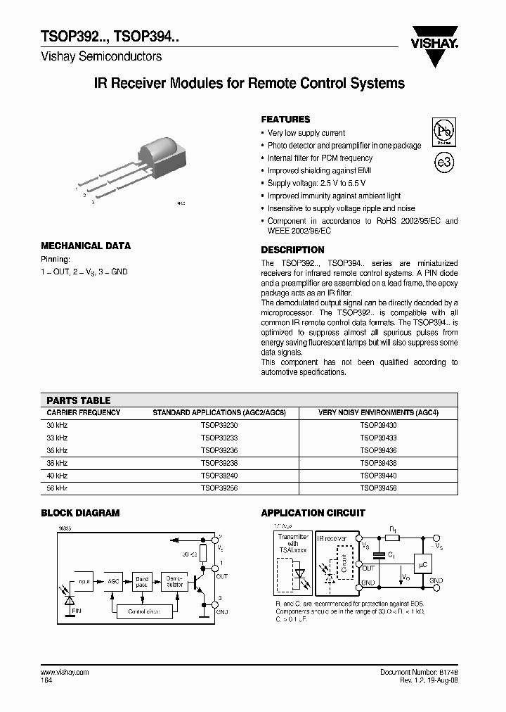 TSOP39230_4787229.PDF Datasheet