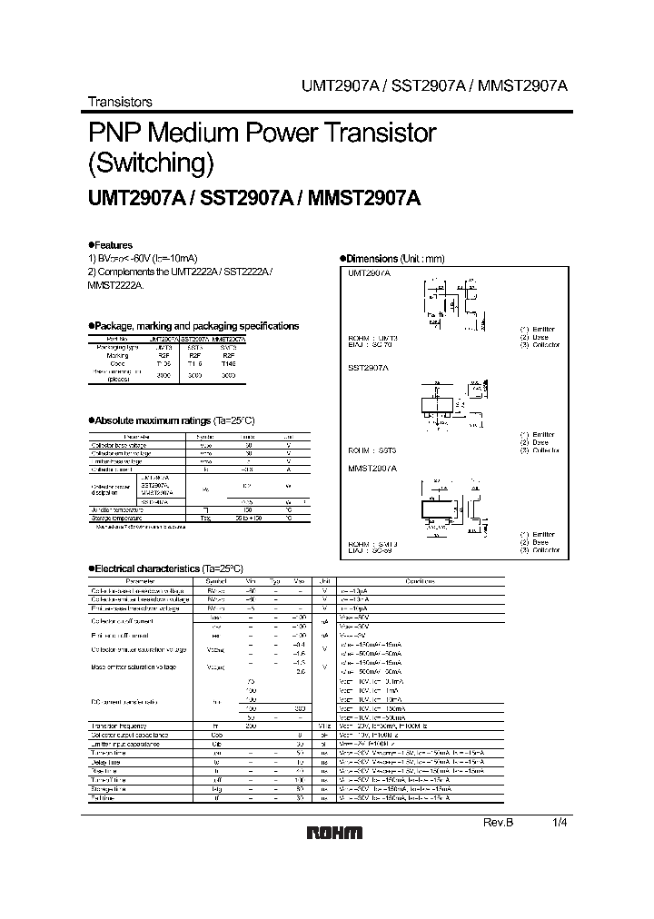 UMT2907A1_4549980.PDF Datasheet