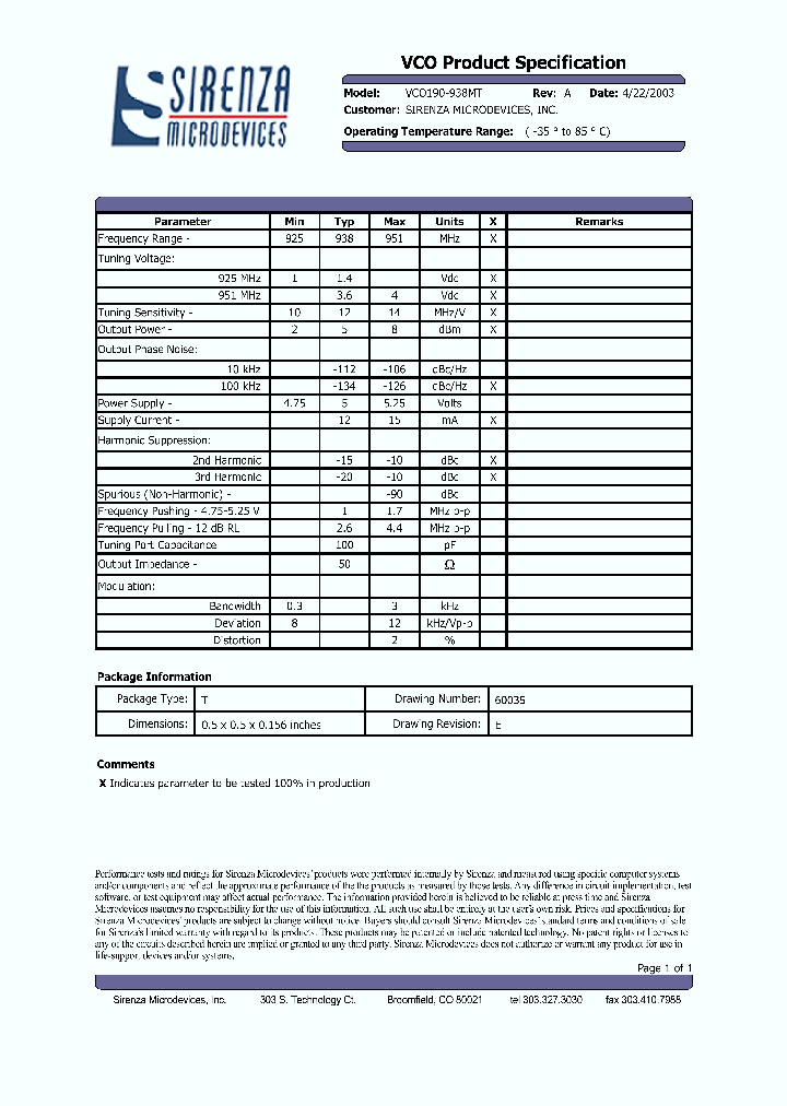 VCO190-938MT_4352482.PDF Datasheet