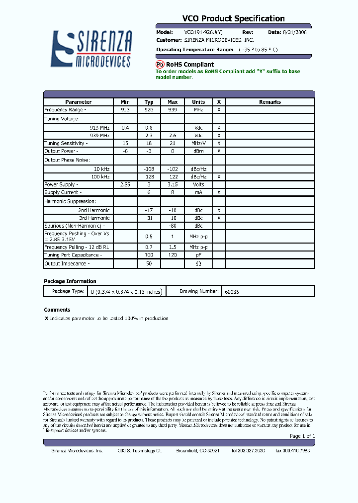 VCO191-926U_4737903.PDF Datasheet