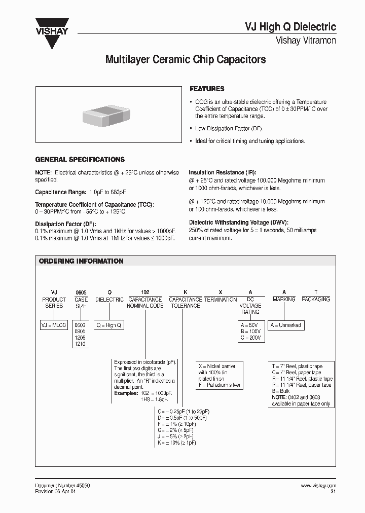 VJ0603Q102CFAAT_4539157.PDF Datasheet