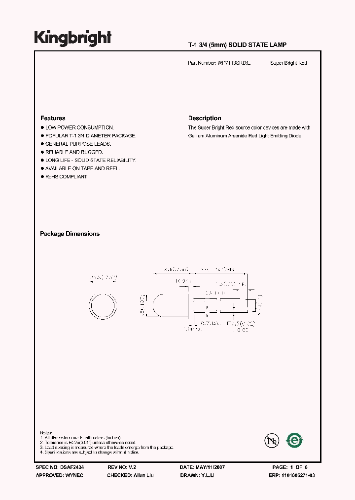 WP7113SRD-E_4374586.PDF Datasheet