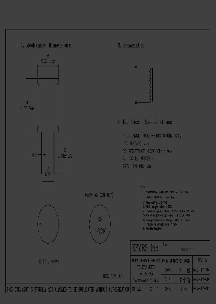 XFRL0912-102K_4630538.PDF Datasheet