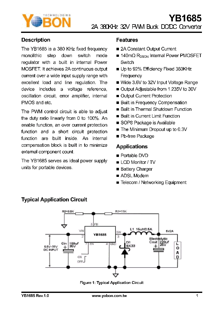 YB1685_4401522.PDF Datasheet