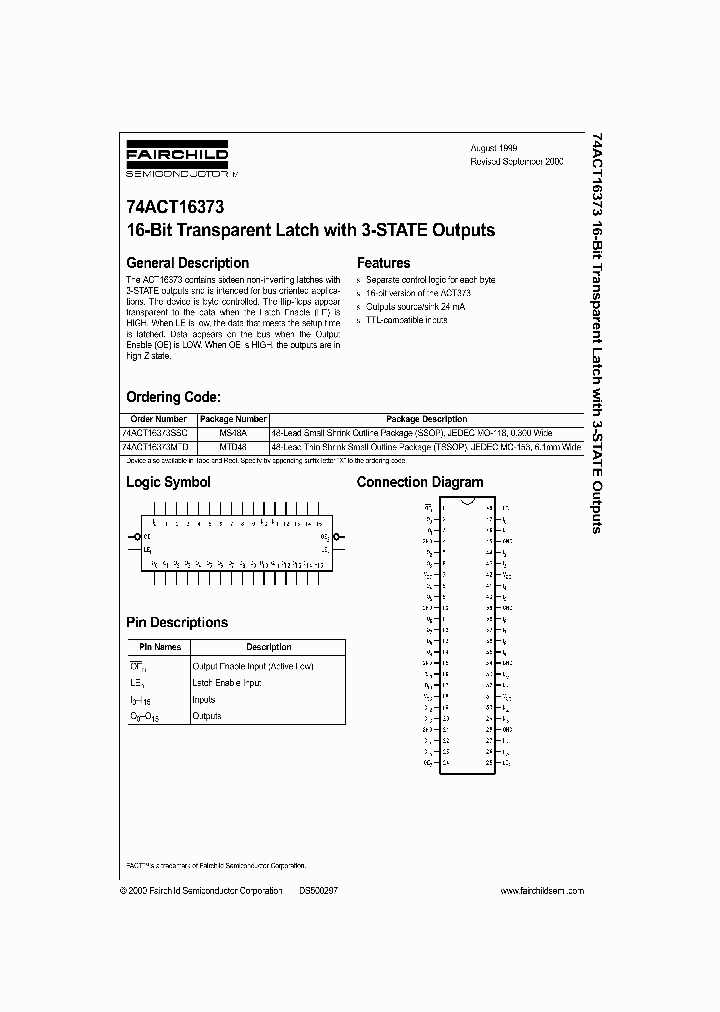 74ACT16373_970668.PDF Datasheet