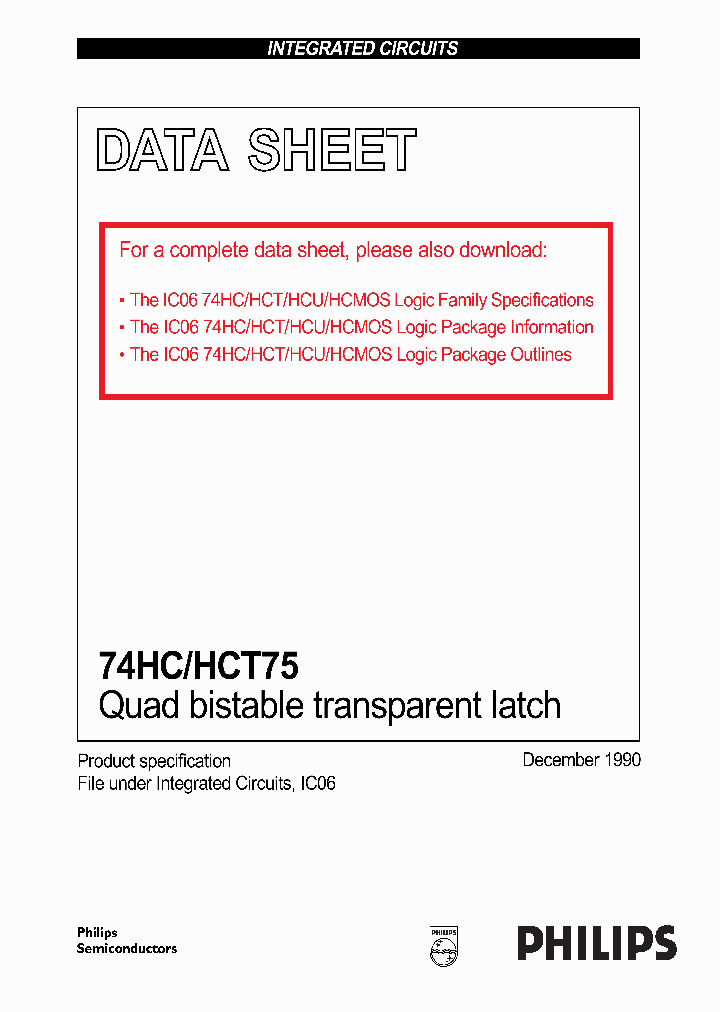 74HCHCT75CNV2_971195.PDF Datasheet