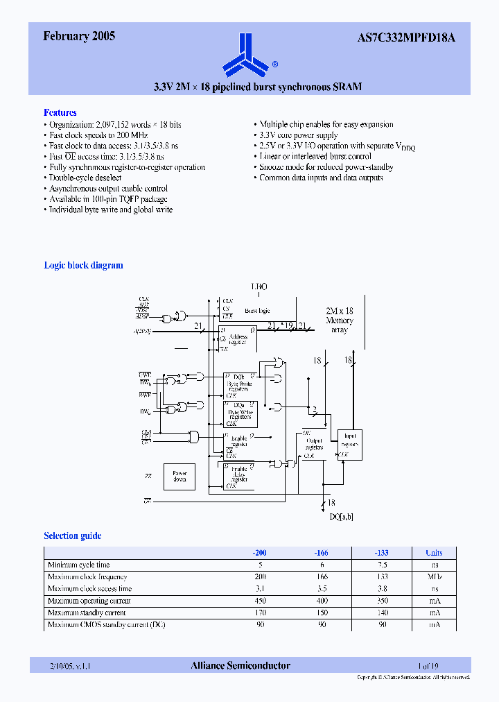 AS7C332MPFD18AV11_974740.PDF Datasheet