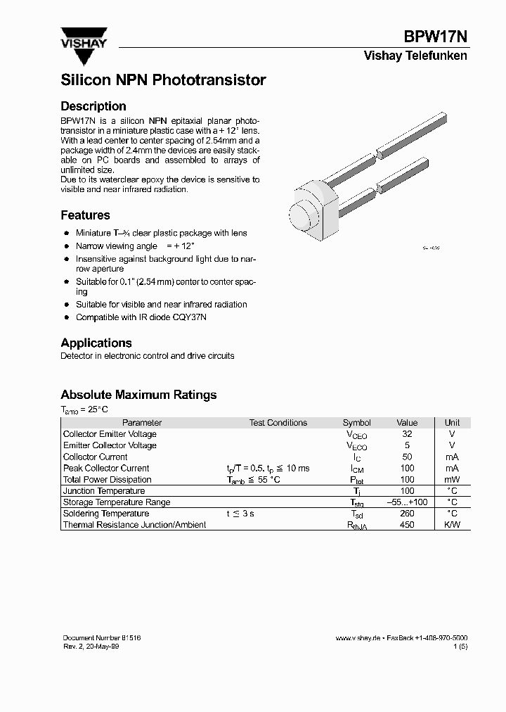 BPW17N_976396.PDF Datasheet