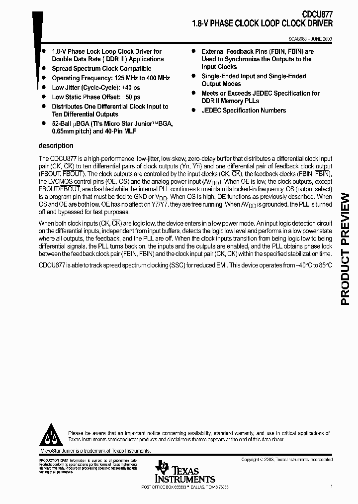CDCU877_977601.PDF Datasheet
