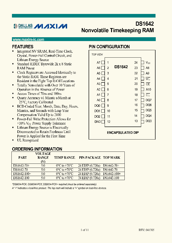 DS1642_979255.PDF Datasheet