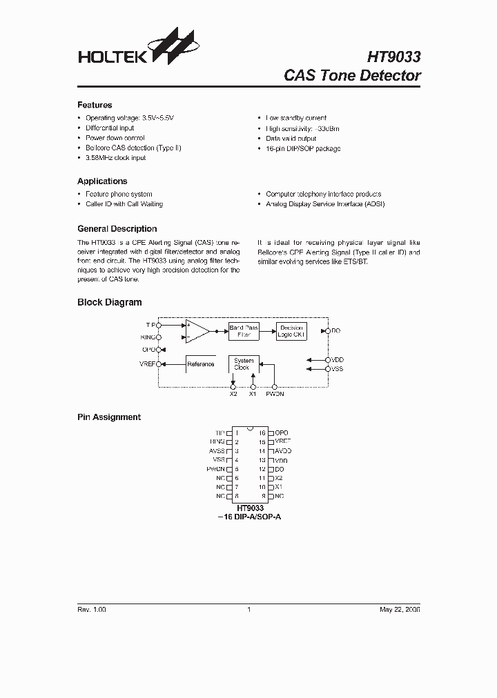 HT9033_986446.PDF Datasheet