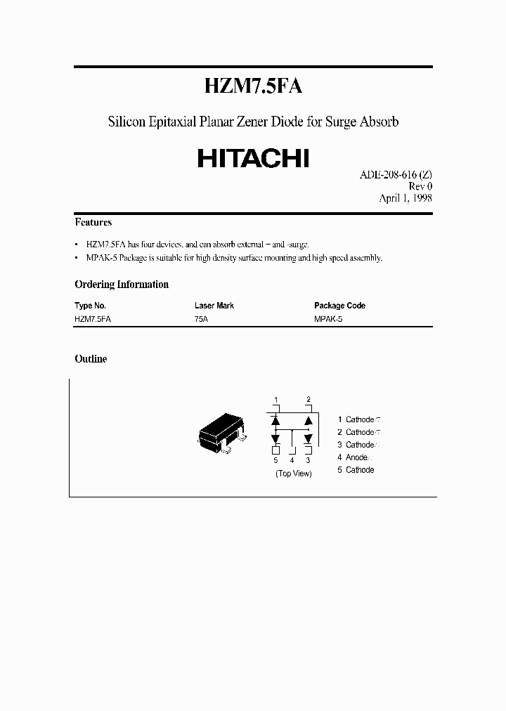 HZM75FA_986610.PDF Datasheet