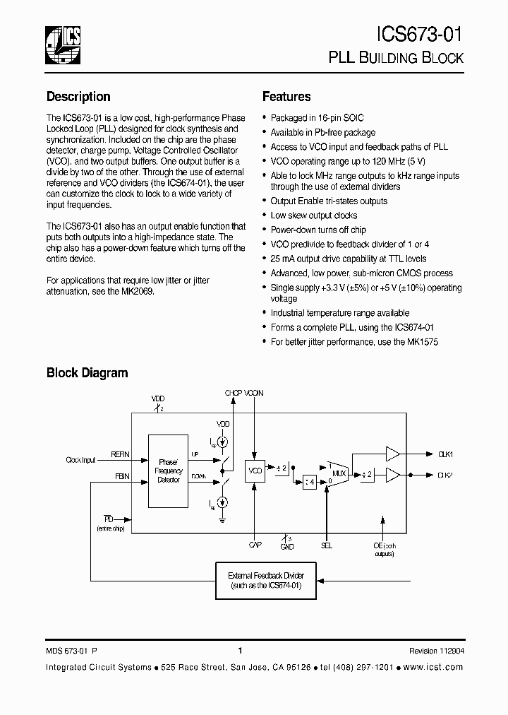 ICS67301_986758.PDF Datasheet