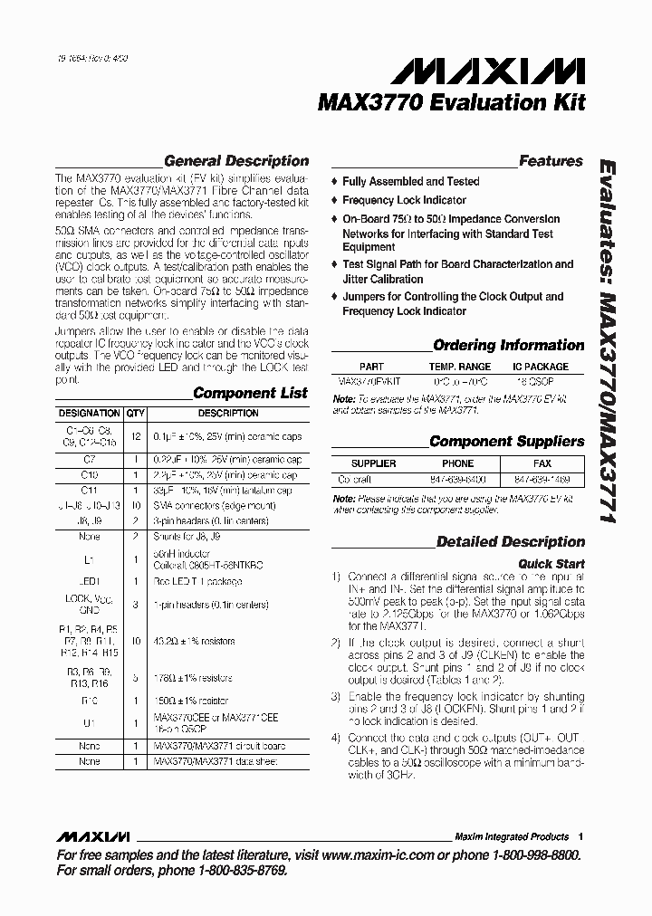 MAX3770EVKIT_990341.PDF Datasheet