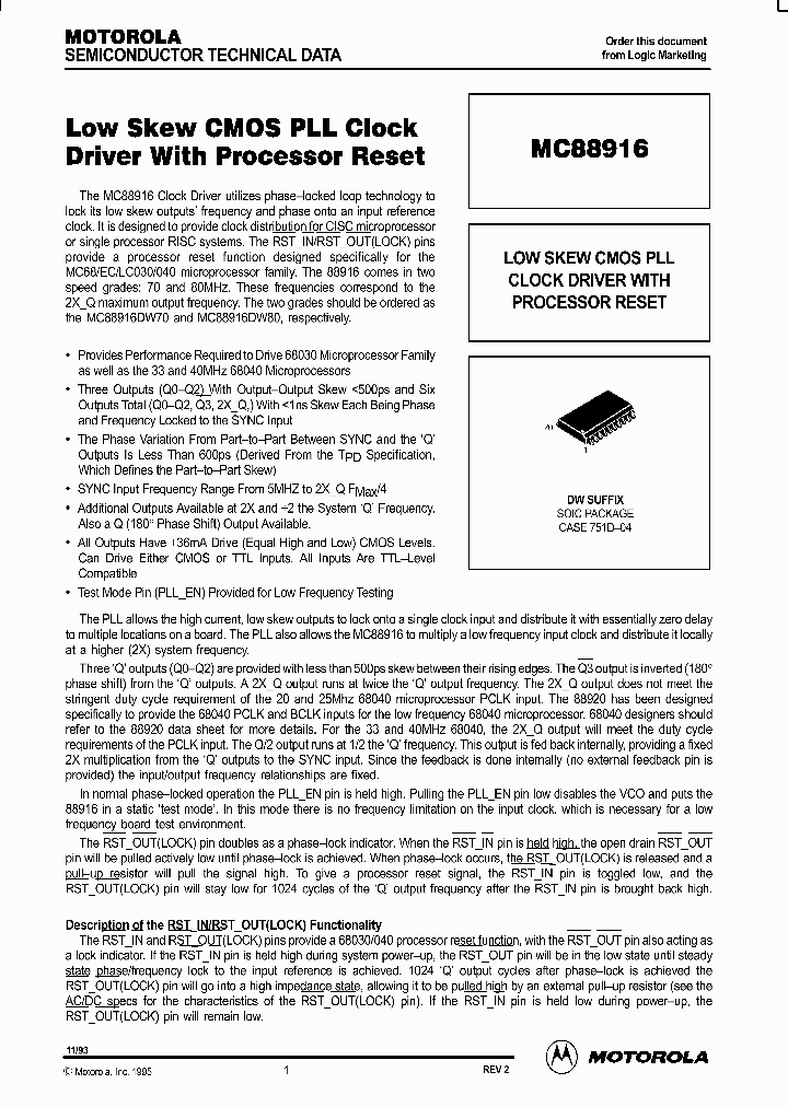 MC88916_991046.PDF Datasheet