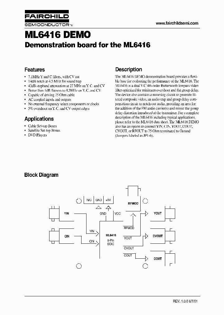 ML6416DEMO_991471.PDF Datasheet