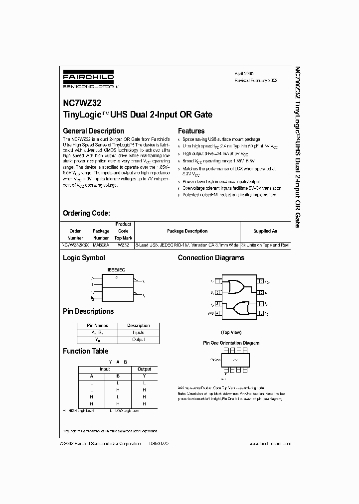 NC7WZ32_992849.PDF Datasheet