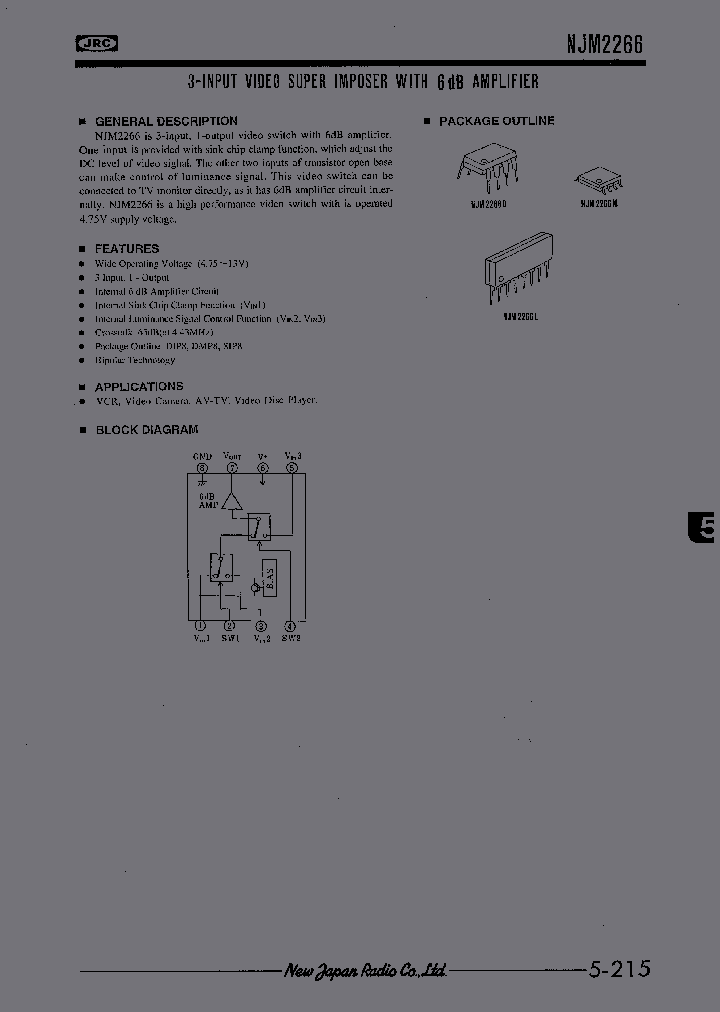 NJM2266_993093.PDF Datasheet