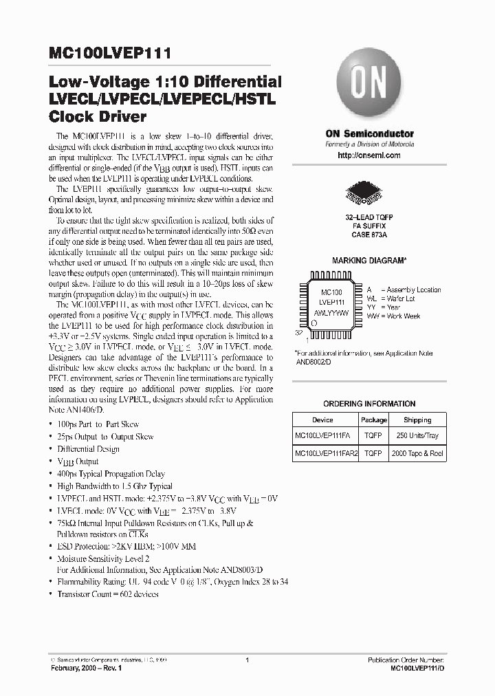 ON0541_995209.PDF Datasheet