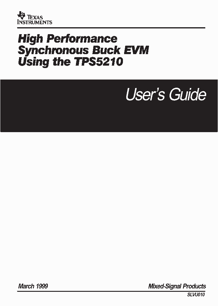 SLVU010_1003711.PDF Datasheet