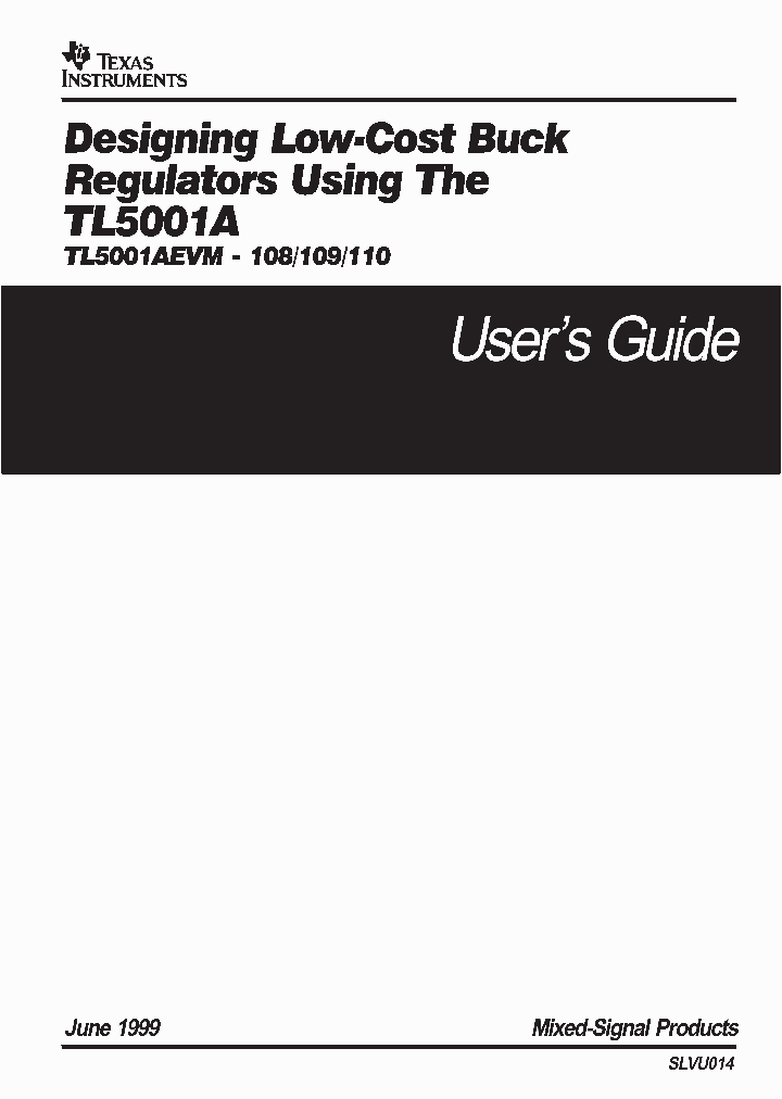 SLVU014_1003715.PDF Datasheet