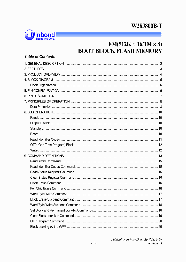 W28J800_1007309.PDF Datasheet