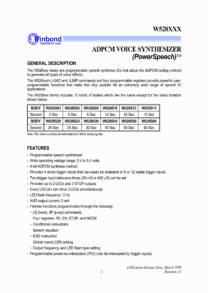 W528XXX_1007341.PDF Datasheet