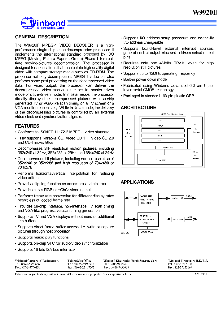 W9920IF-B_1007613.PDF Datasheet