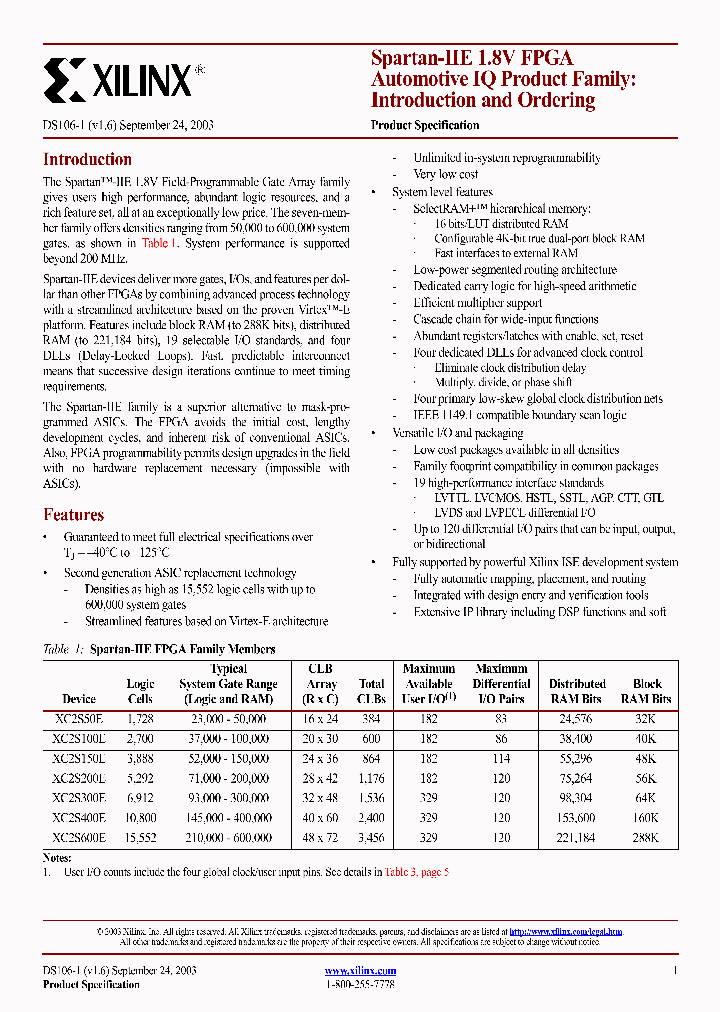 XC2S200_1007795.PDF Datasheet
