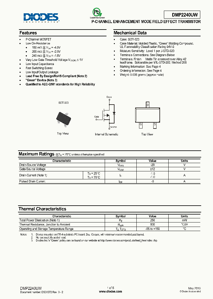 DMP2240UW_4938087.PDF Datasheet