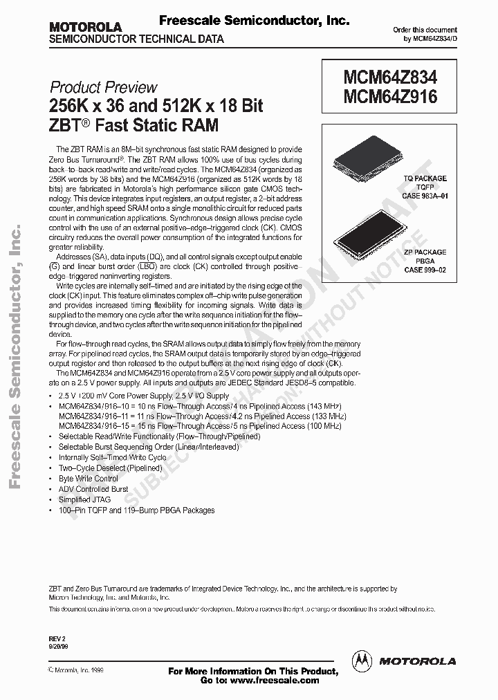 MCM64Z834ZP10_4944535.PDF Datasheet