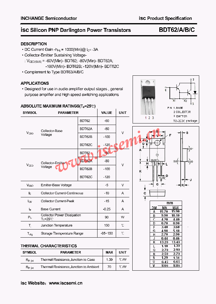 BDT62_4951520.PDF Datasheet