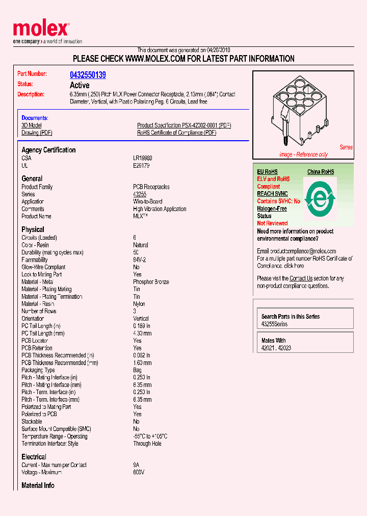 43255-0139_4964464.PDF Datasheet