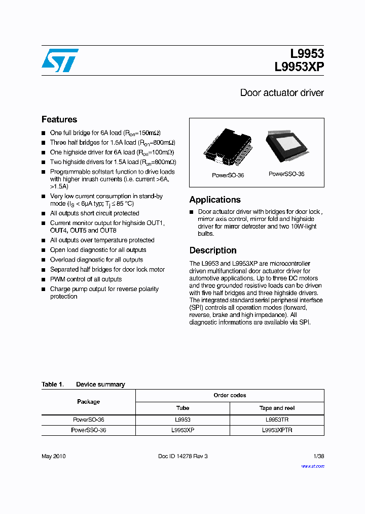 L9953XPTR_4974086.PDF Datasheet