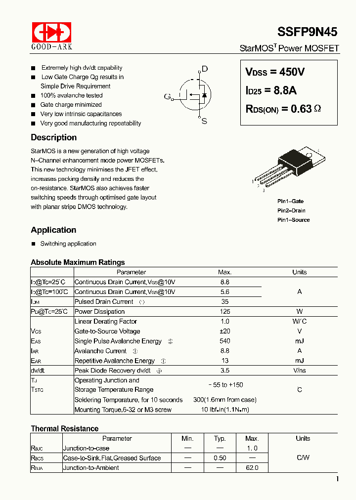 SSFP9N45_4975232.PDF Datasheet