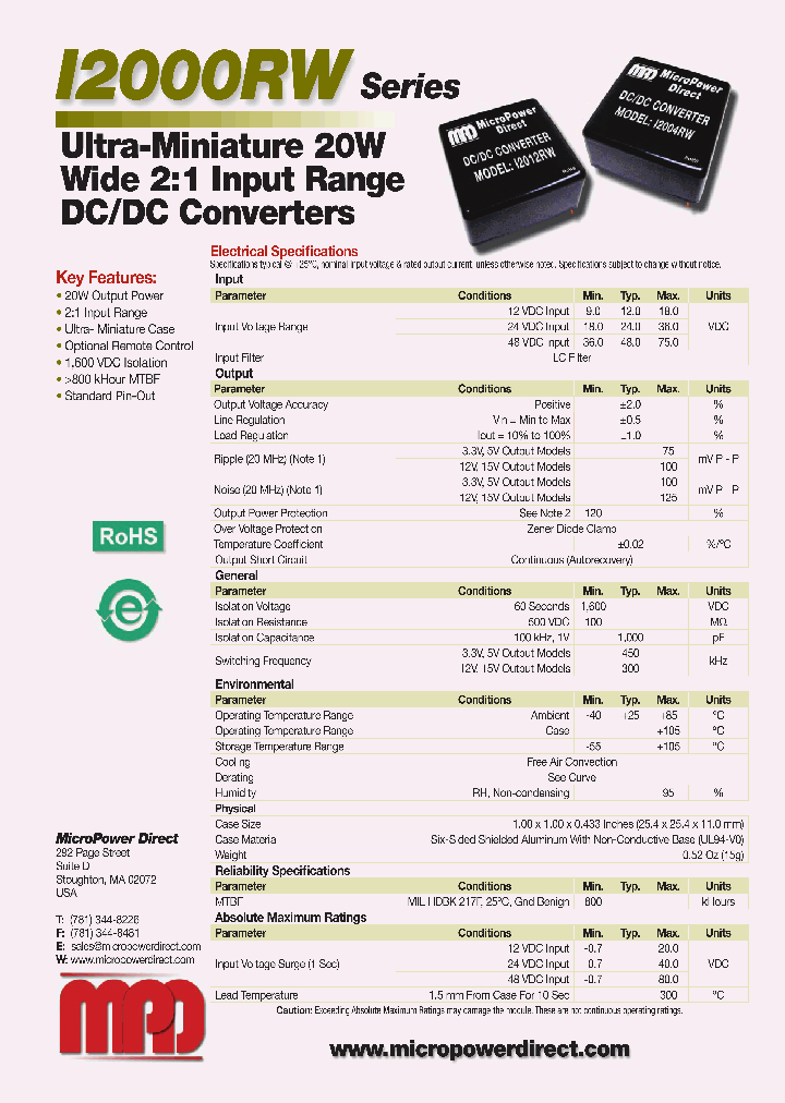 I2001RW_4986421.PDF Datasheet